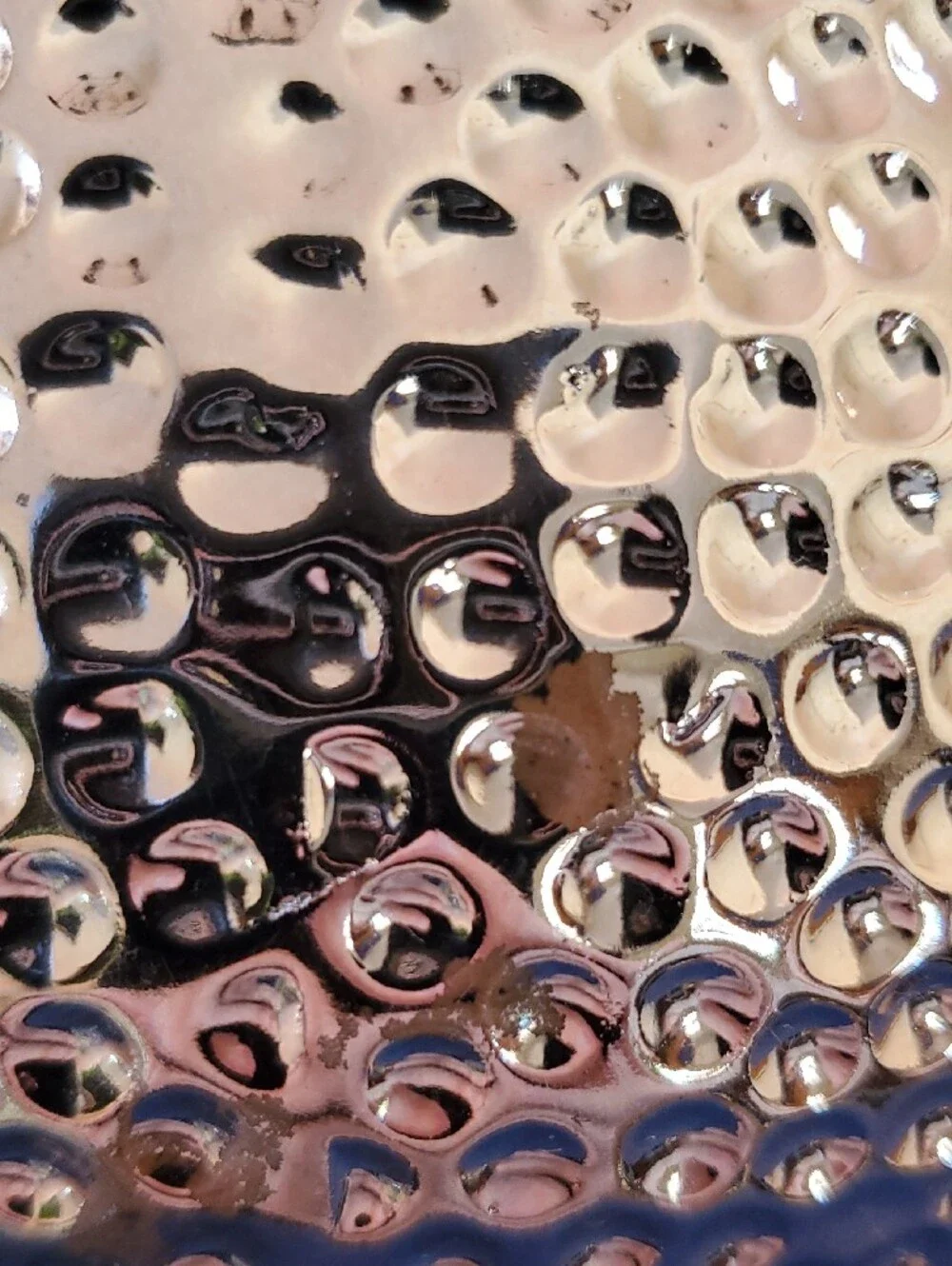 Decorative Textured Metallic Bowl - Rose Gold Finish